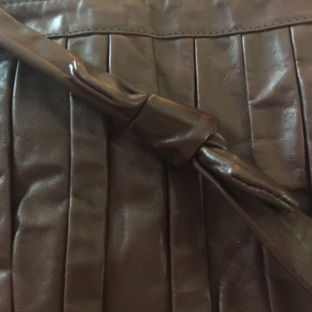 Vintage purse leather by Reem USA maroon brown - Picture 5 of 6